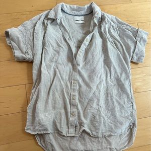 Jcrew irish linen short sleeve button up